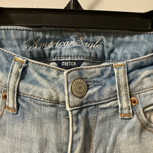 American Eagle Outfitters Light Blue Skinny Jeans Distressed - Picture 2 of 4
